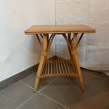 Pair of nightstands in rattan