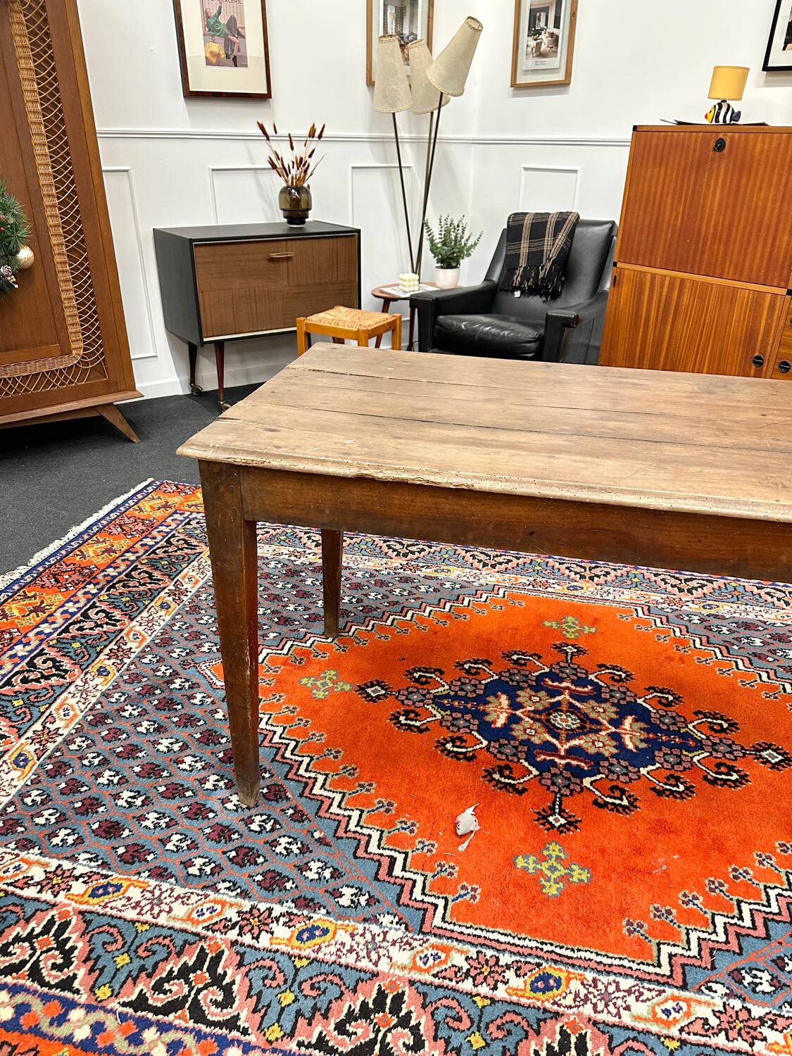 Weathered farm table