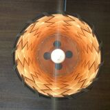 Mid-century Swedish wood veneer table lamp from Vamhus, 1960s.