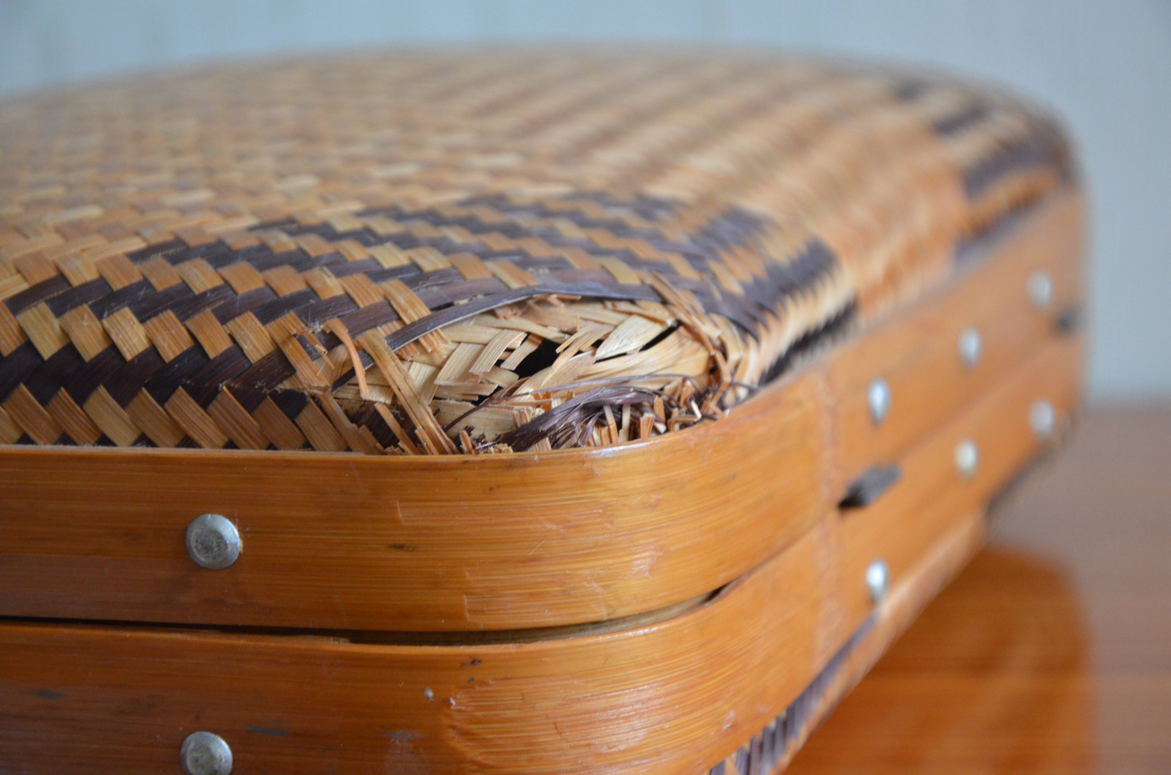 Vintage wicker case