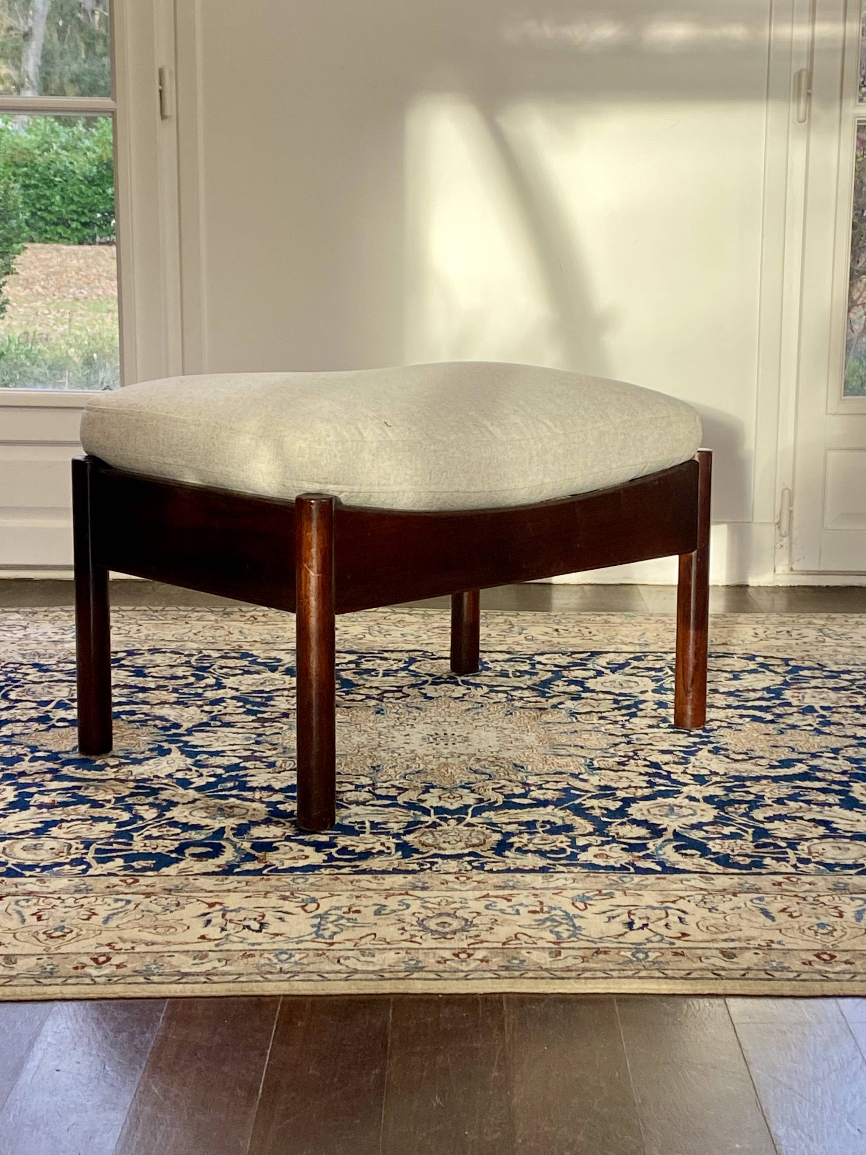 Fauteuil & Ottoman Hans Olsen – Vatne Møbler Danemark, 1960 Palissandre