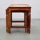 1960s Danish Mid Century Nesting Tables with Tile Tops