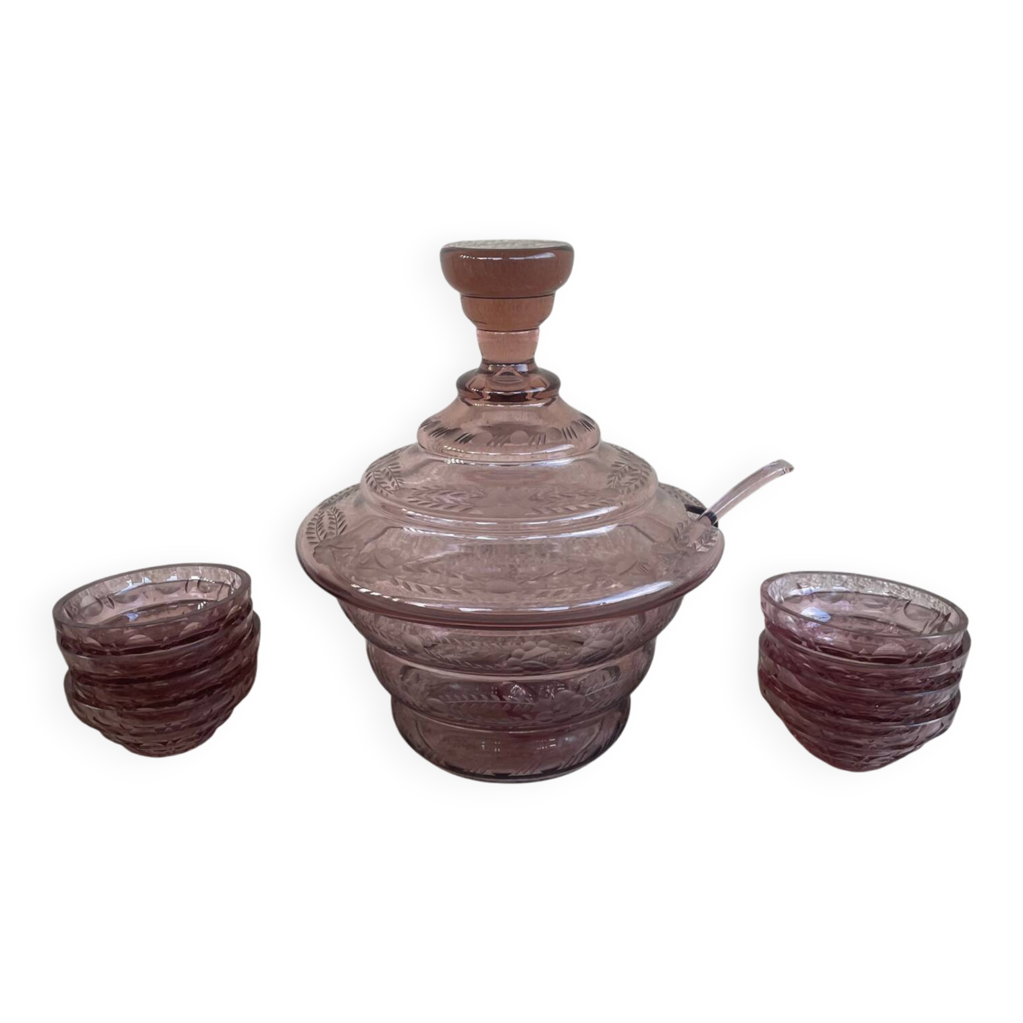 ENGRAVED CRYSTAL PUNCH SERVICE