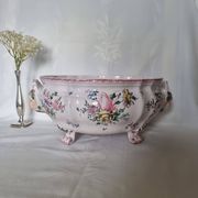 Antique 18th century Marseille earthenware planter by Veuve Perr
