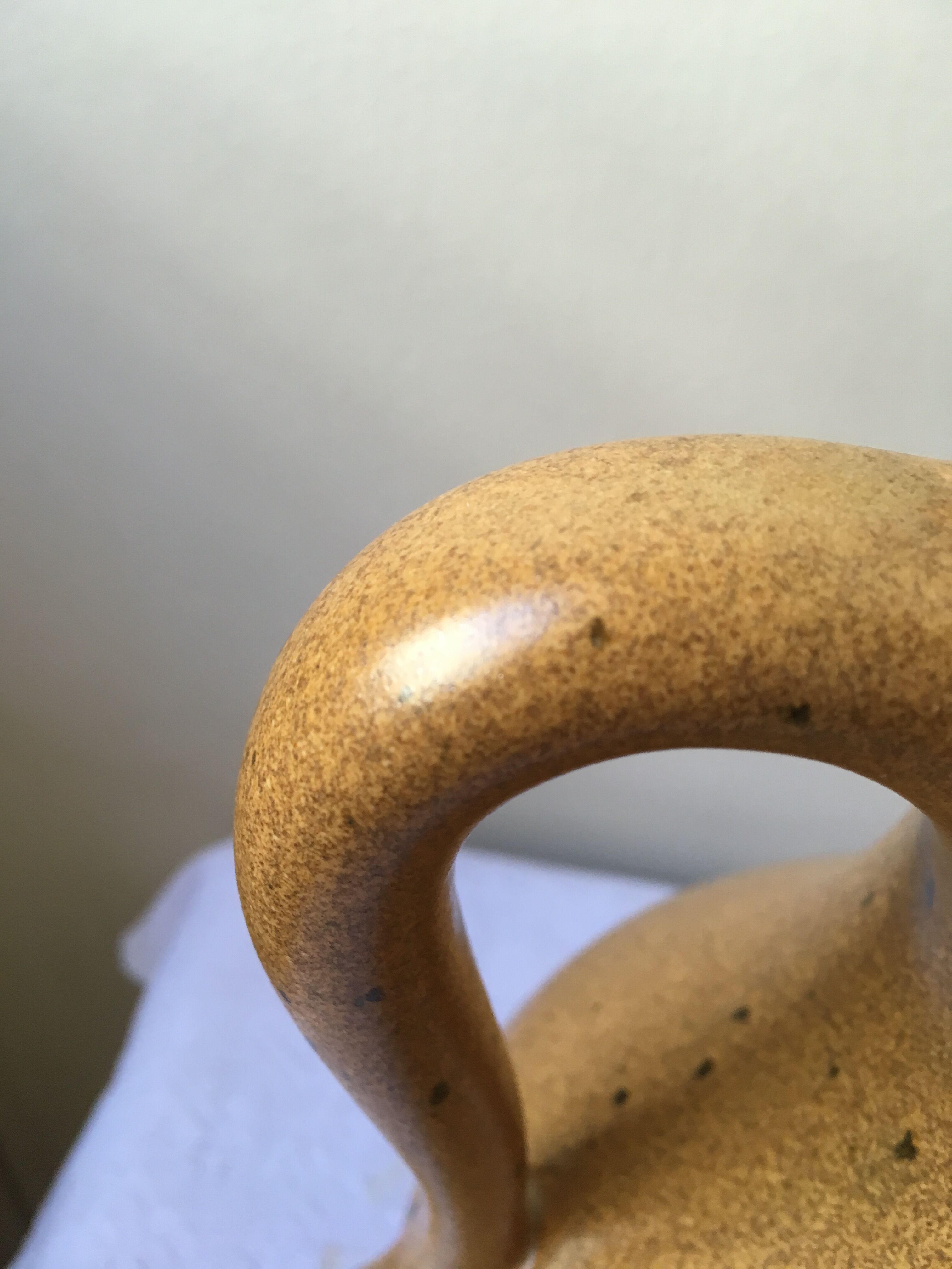 Ceramic pitcher sandstone aspect by Claude Paci