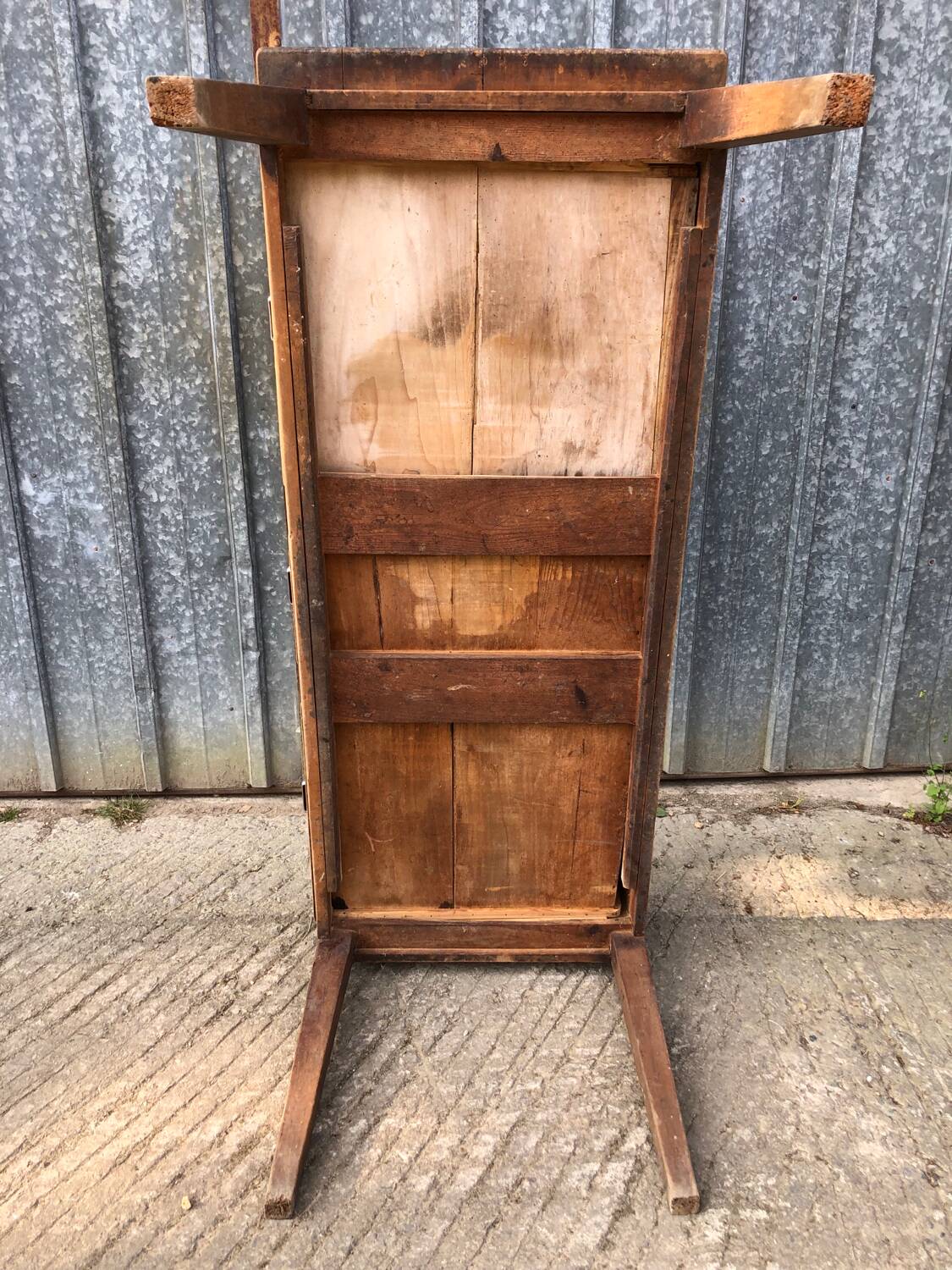 Antique farmhouse table with 3 drawers
