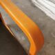 Curved wood armchair Wilkhahn 1980