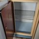 Modernist buffet in almond green & vermilion red 50