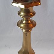 Antique bronze candlestick, 19th century, torch holder, candelabrum.