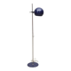 Vintage floor lamp, blue lacquered metal, "klot 1", hemi, ikea 1970 sweden