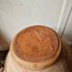 Antique glazed terracotta pitcher, brown semi-glazed jug, vase