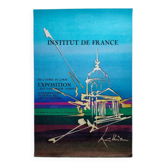 Affiche Georges Mathieu 1983 institut de France