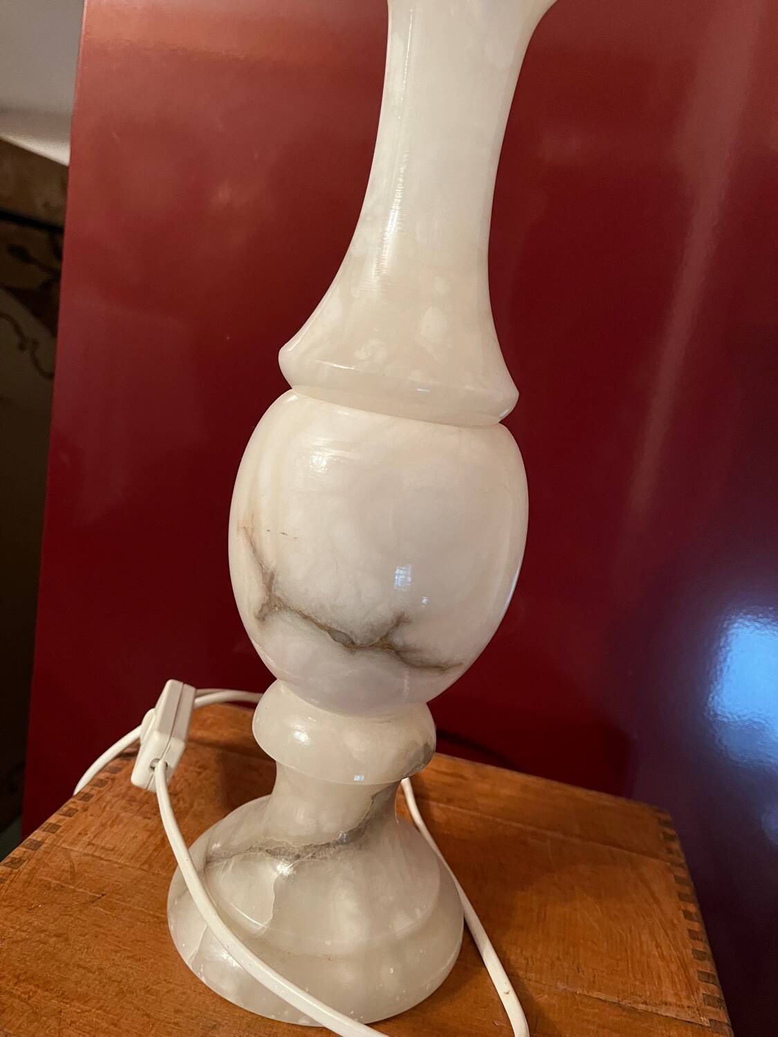 Marble lamp base