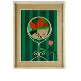 Amleto Dalla Costa, original serigraph framed, Milan Italy 1980s