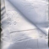 Old monogrammed sheet B M