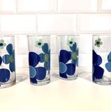 Orangeade glasses 70 ́s - Italian production