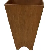 Jardinière en bois minimaliste, géométrique vintage