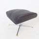 Fauteuil Kaufeld Siesta 62  grise avec pouf par Jacques Brule