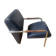 Zanotta Niccola Armchair - Andrea Branzi - Blue Leather