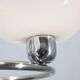 1950s Chrome and Glass Chandelier by Drukov, Czechoslovakia