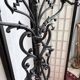 Art Nouveau cast iron coat rack