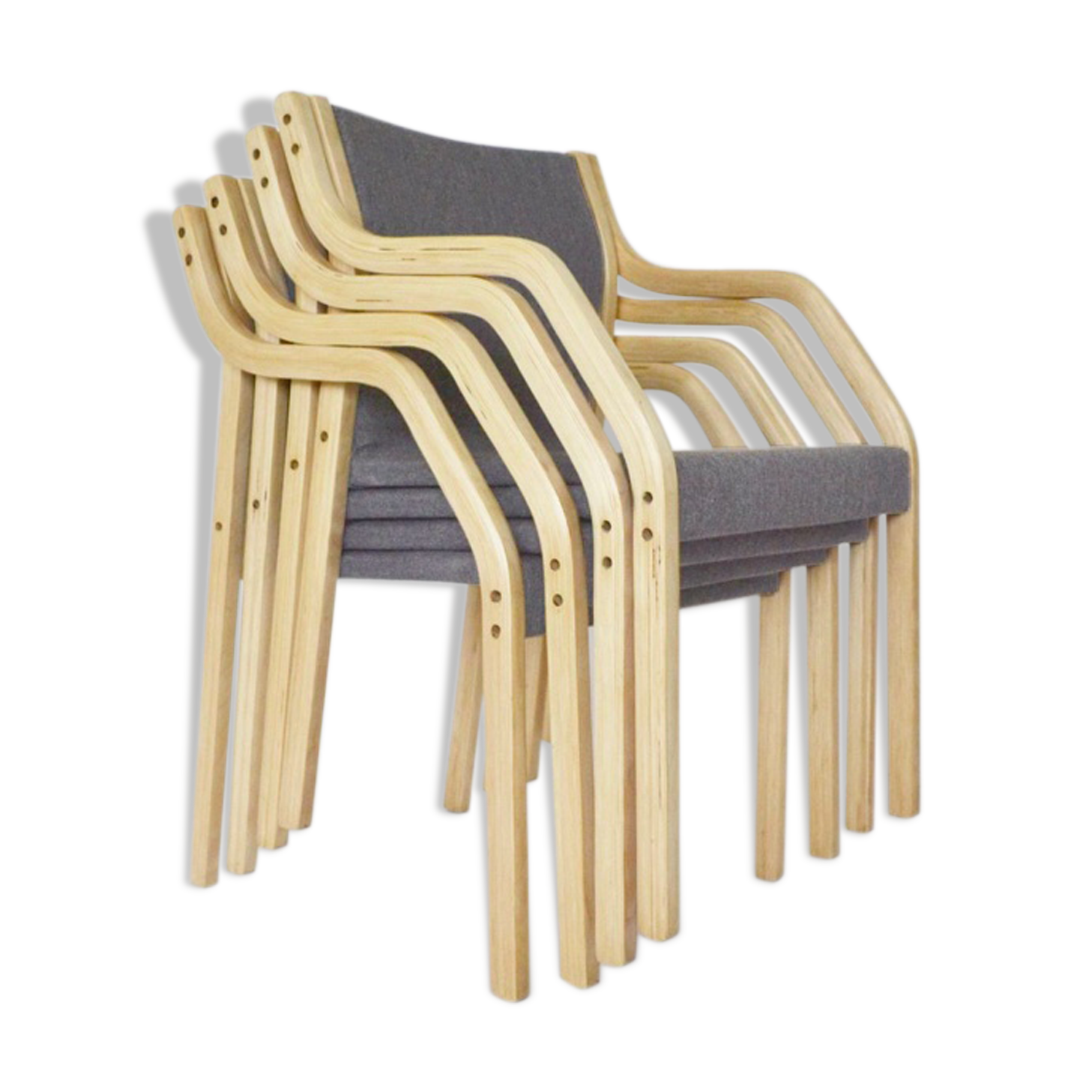 Set of 4 Dining chairs 4550 by Gražina Tulevičienė for Šiaulių Ventos Baldų Fabrikas