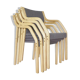 Lot de 4 chaises de salle à manger 4550 par Gražina Tulevičienė pour Šiaulių Ventos Baldų Fabrikas