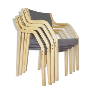 Set of 4 Dining chairs 4550 by Gražina Tulevičienė for Šiaulių Ventos Baldų Fabrikas