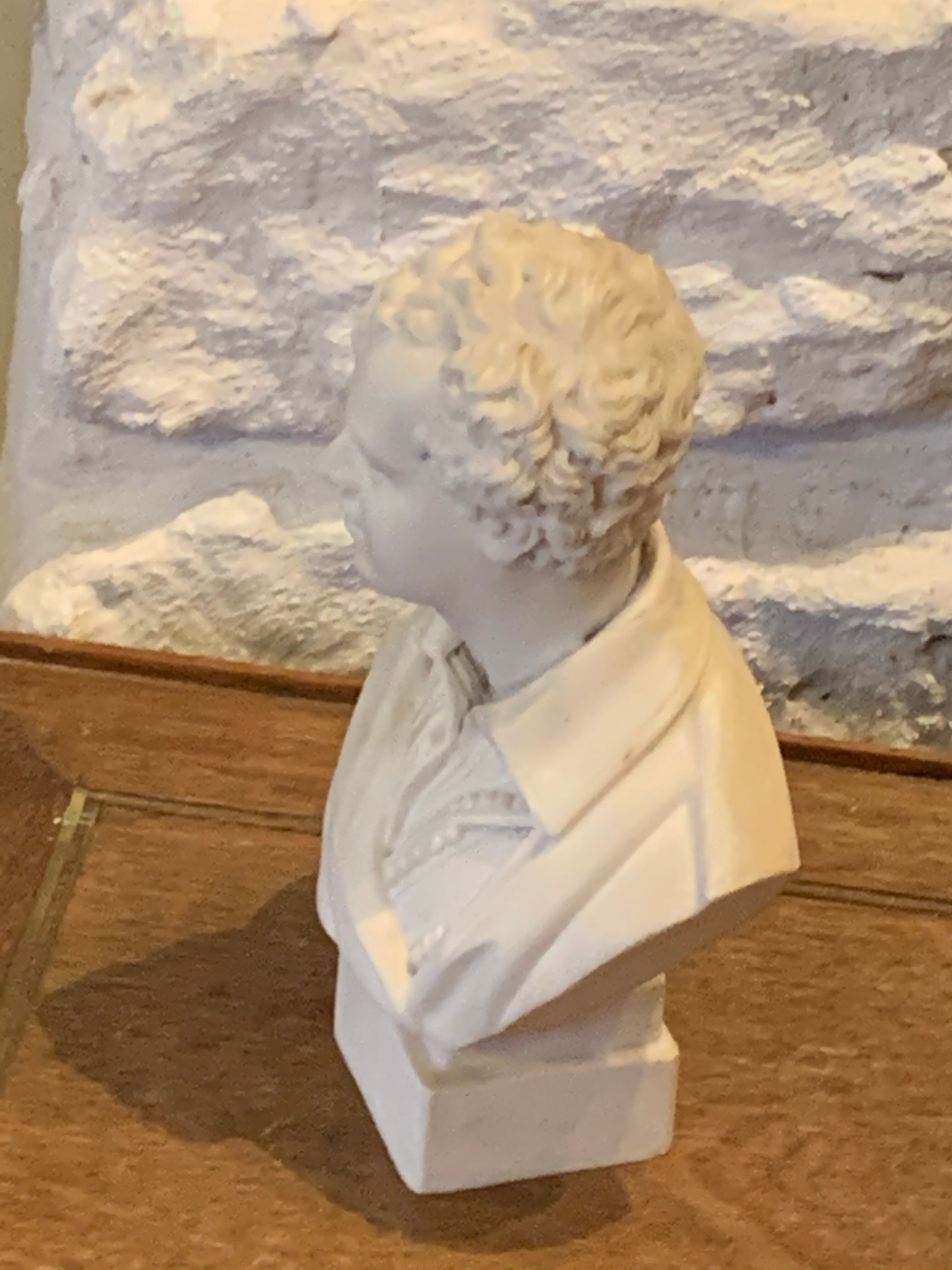 Bust of Byron in ancient signed biscuit
