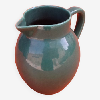 1950s glazed ceramic pitcher