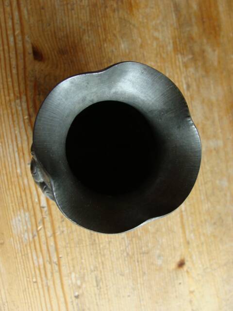 Art Deco pewter vase