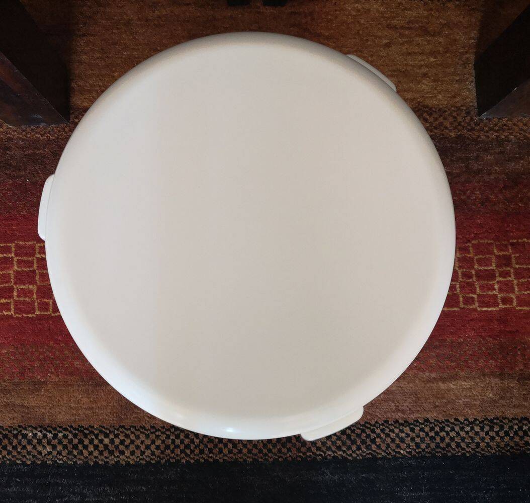 White Lucchese tripod stool - 1970s - Made in Italy