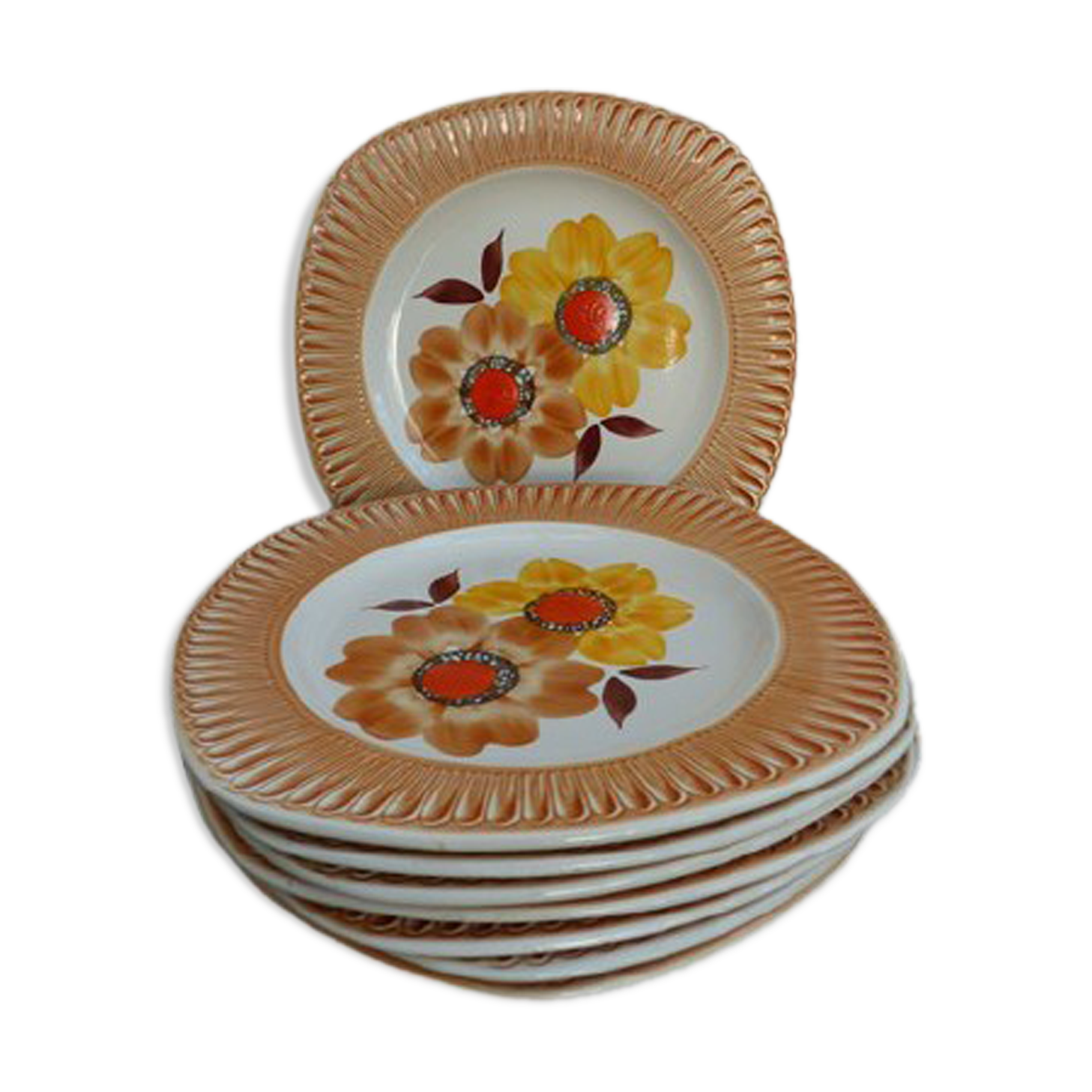 Earthenware plate 1970 Montodovi Italy