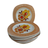 Assiette en faïence 1970 Montodovi Italie