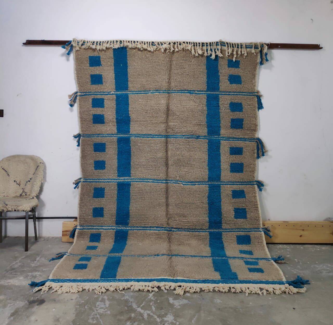 Handmade wool Berber rug 300X200 cm