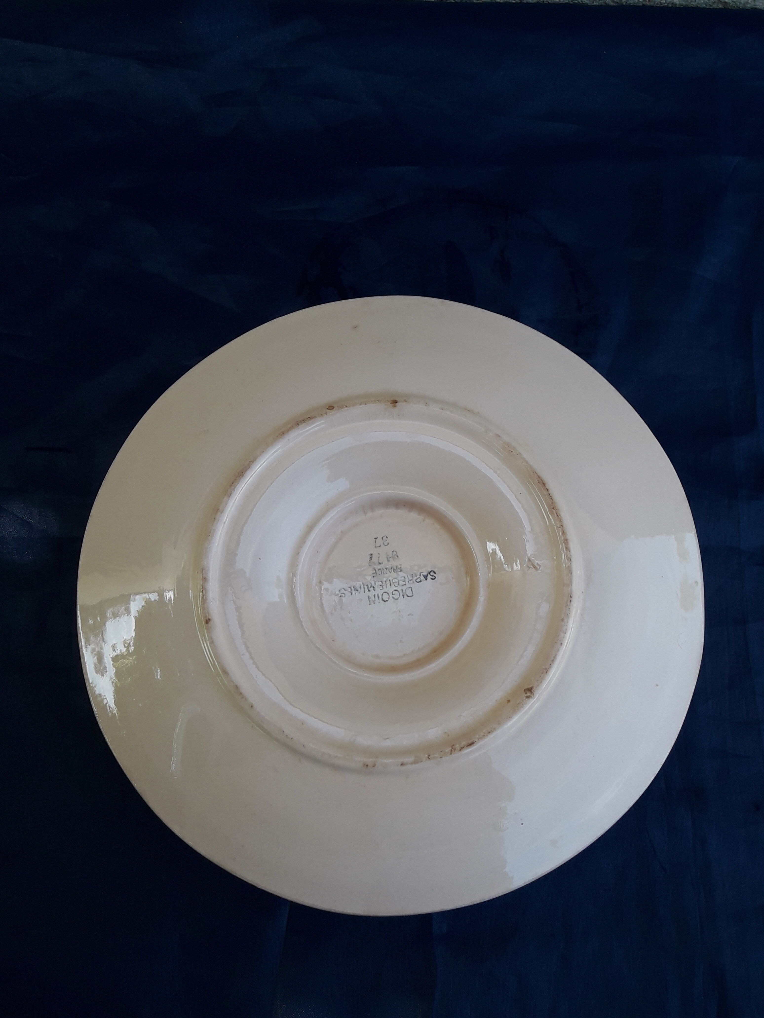 Pink earthenware sausage from Digoin Sarreguemines model 9177