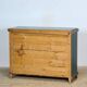 Original antique Swedish cabinet with blue-green folk style painting, dated 1906