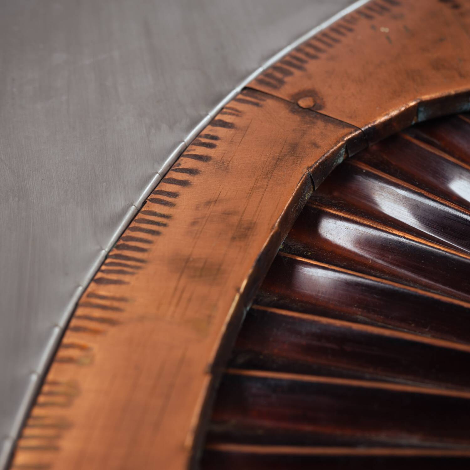 Brutalist mixed metal artwork by Sammy Tsui, 1960s