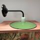 Vintage enamelled sheet metal wall light