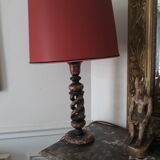 A bohemian-style lamp