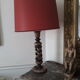 A bohemian-style lamp