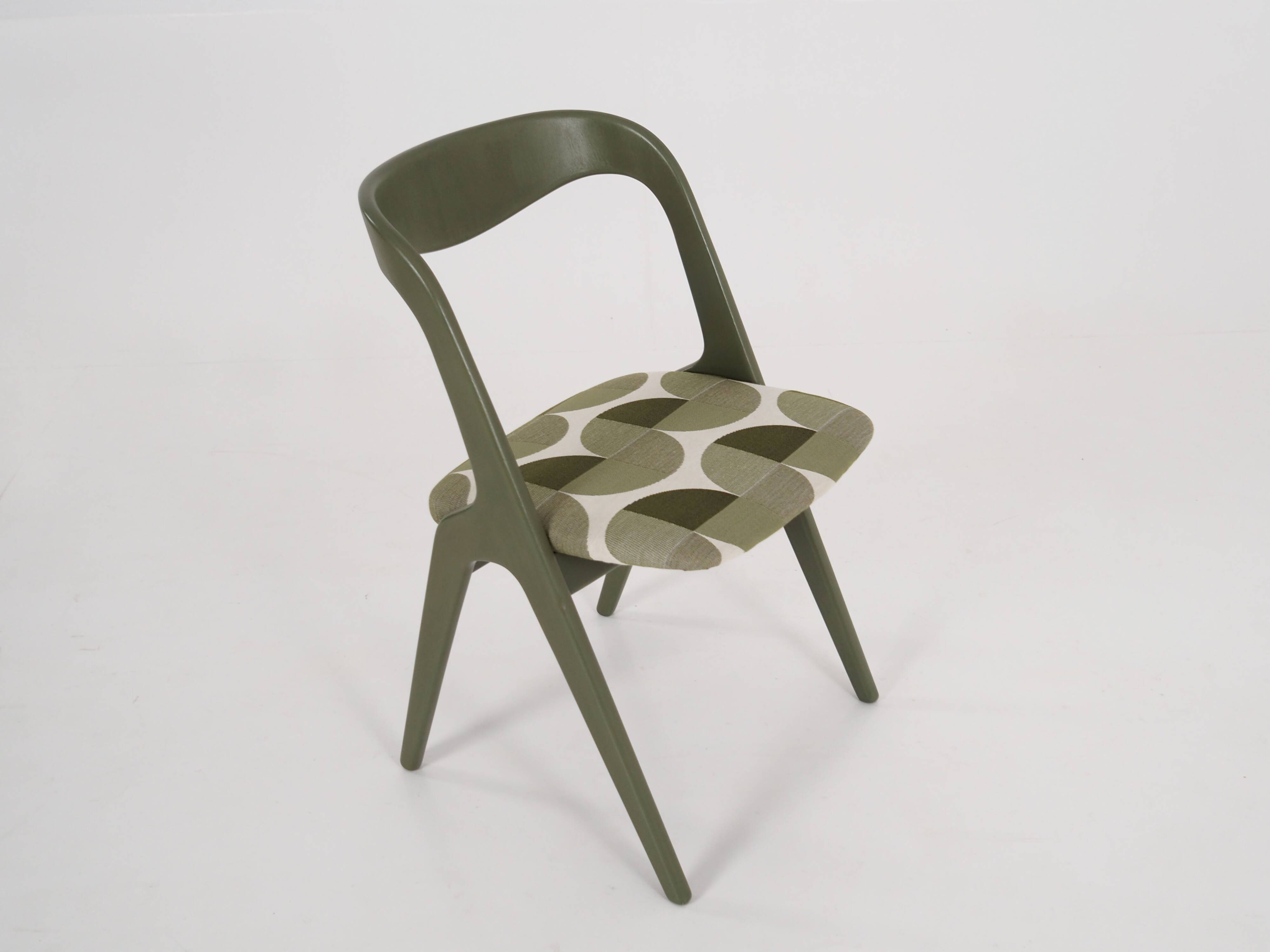 Green chair, Danish design, 1970s, production: Denmark