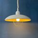 Suspension vintage Space Age en métal beige