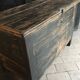 Old patinated wooden chest early 20th century