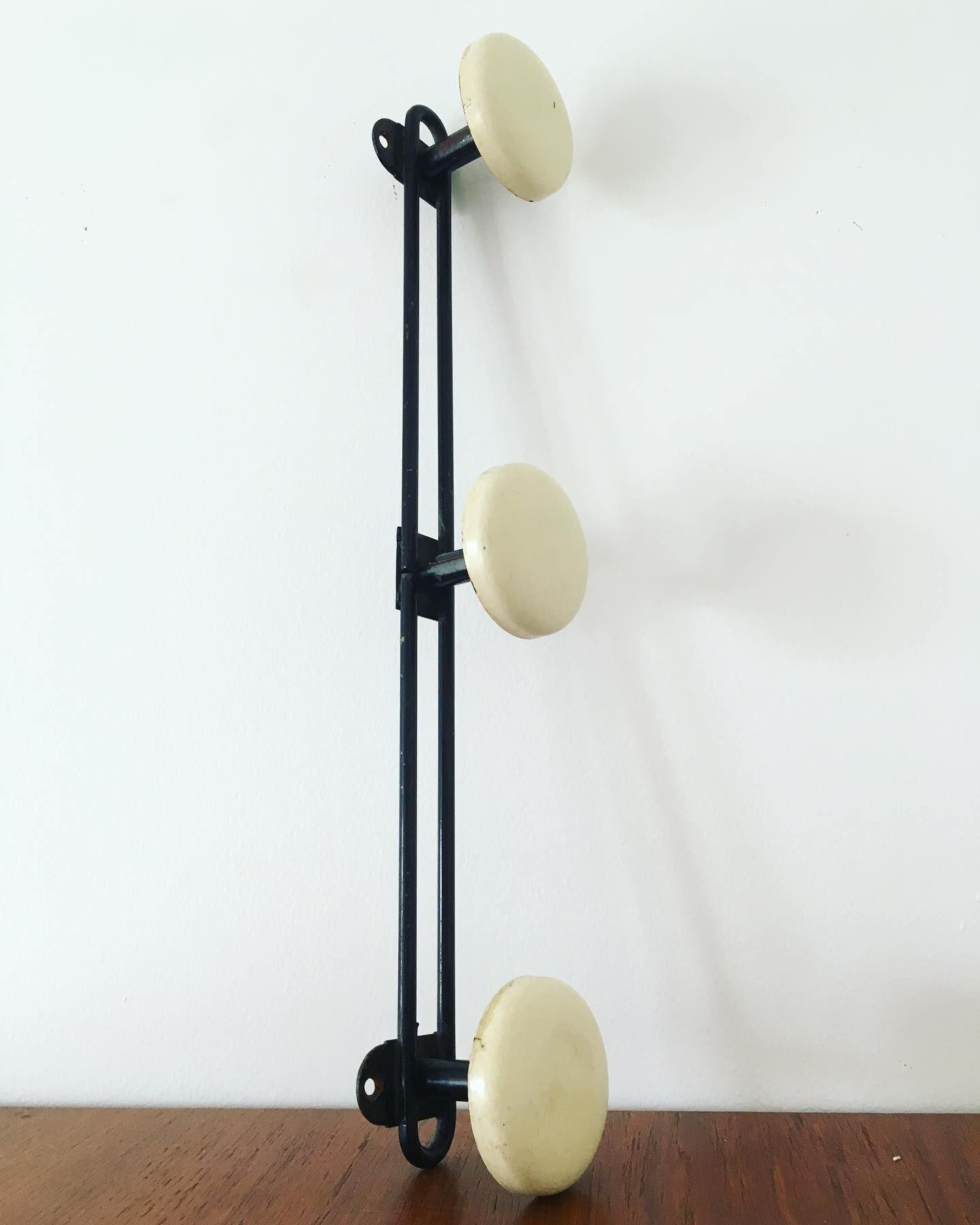 Iron wall coat rack
