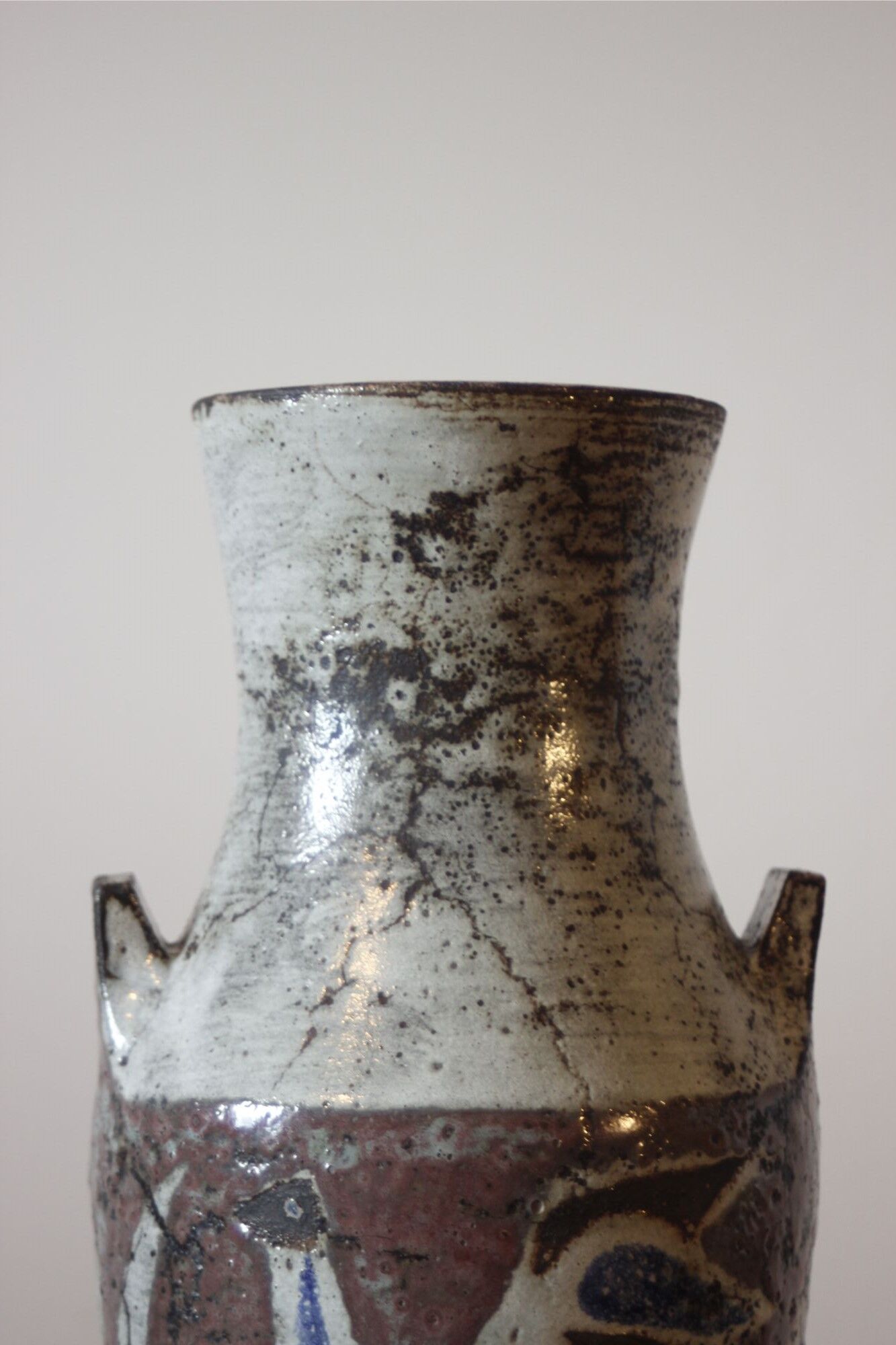Ceramic bird vase by Jean Derval in Vallauris, France 1950s
