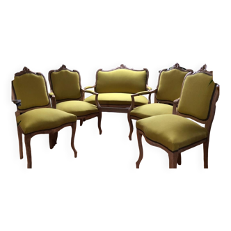 Louis XV armchair and sofa set