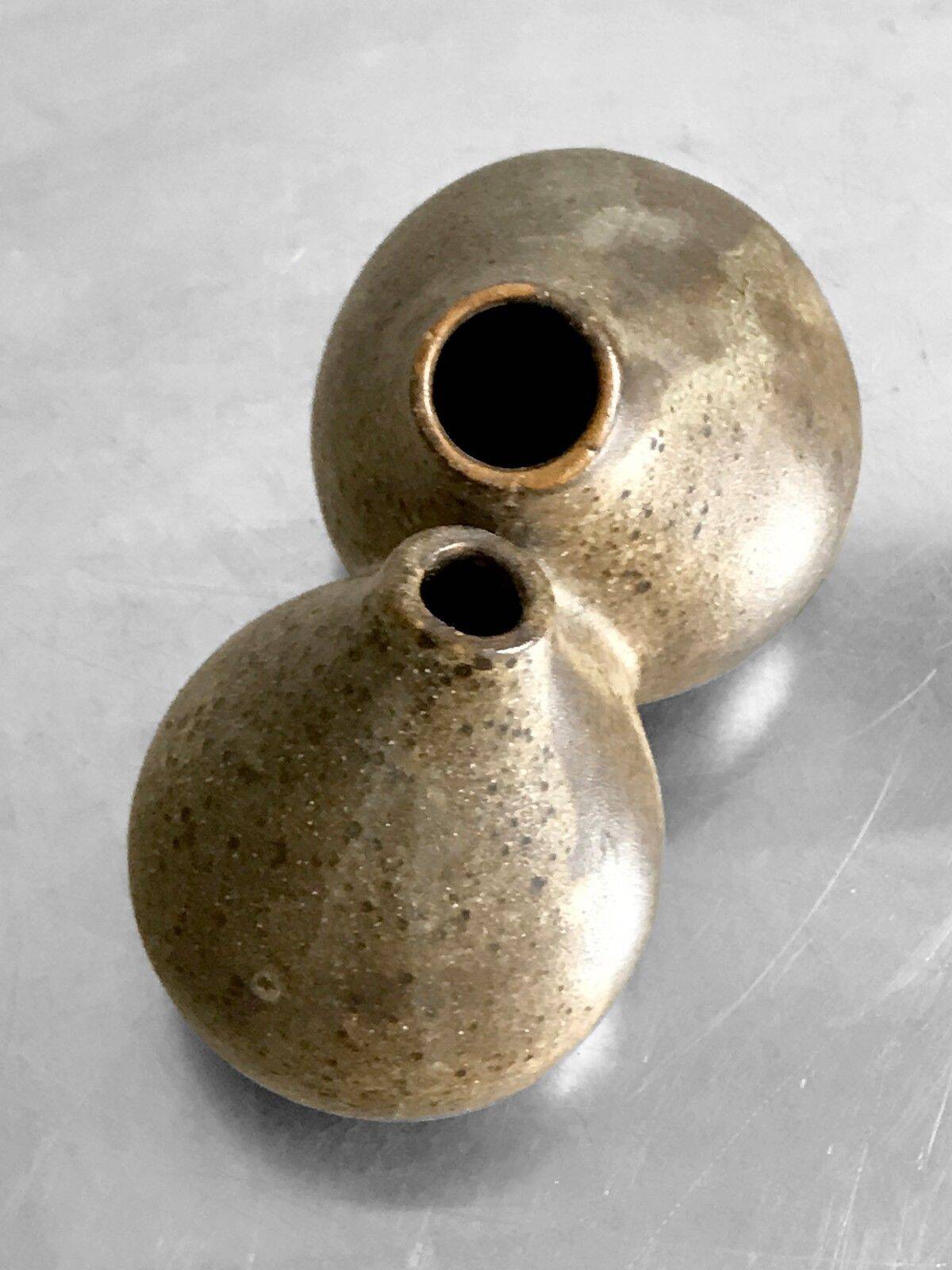 Double stoneware soliflore vase jacqueline and tim orr 1960