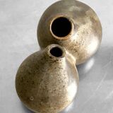 Double vase soliflore en grès jacqueline et tim orr 1960
