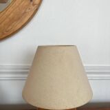 Pair of vintage wooden ball lamps